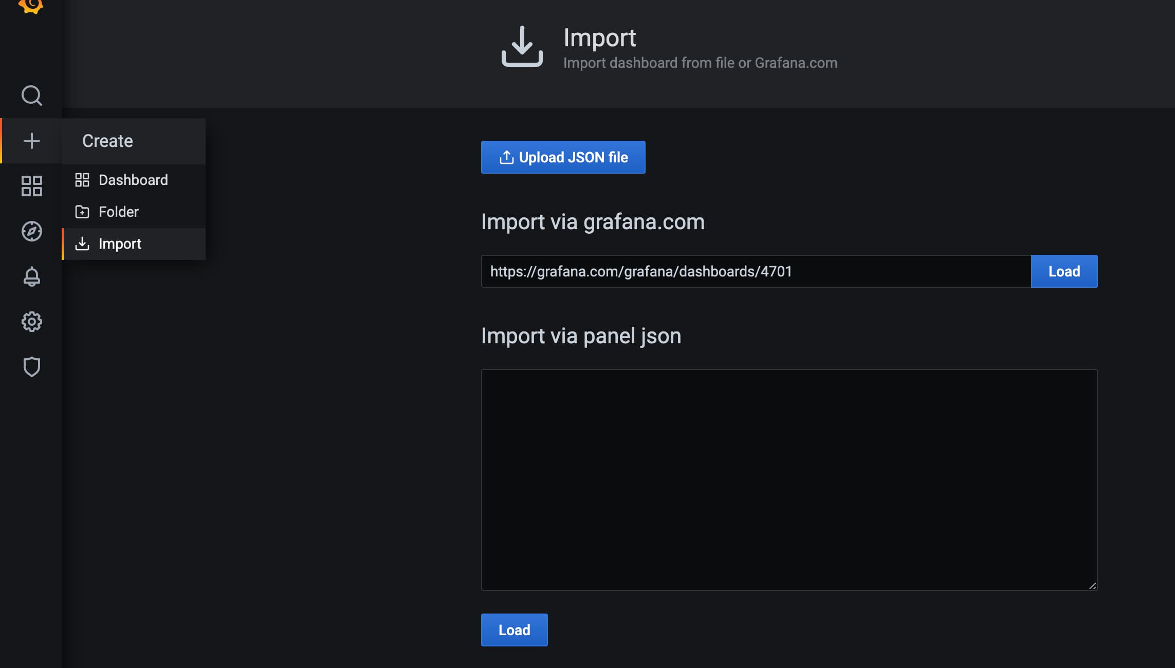 Import Dashboard